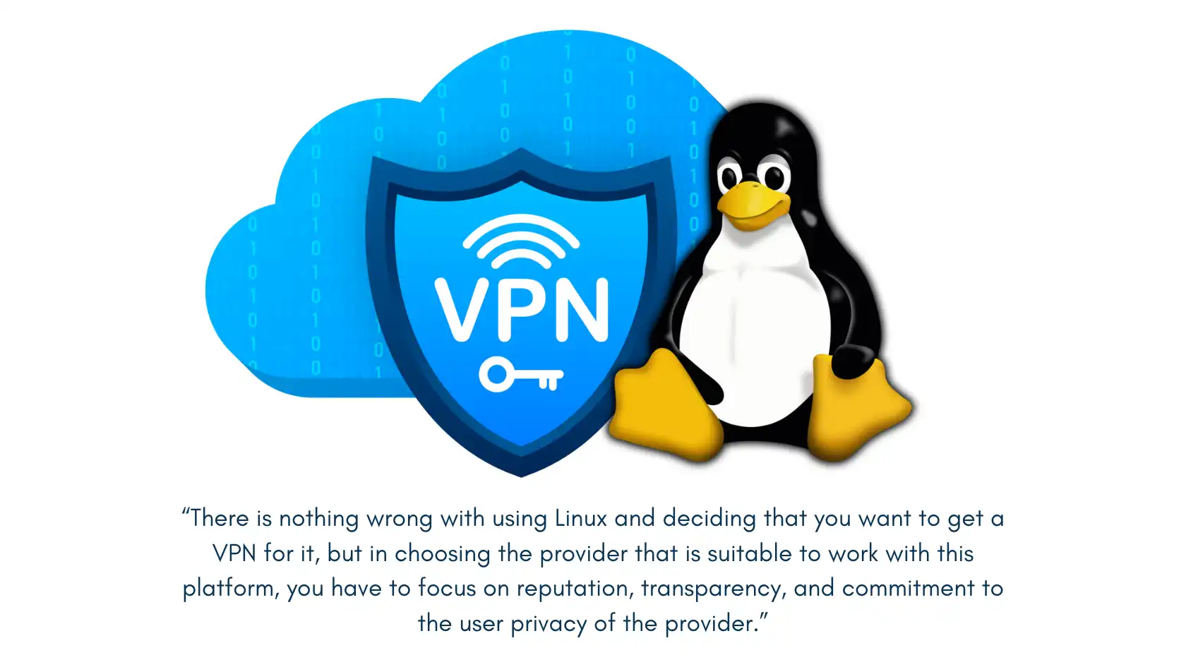 Linux penguin mascot beside VPN shield illustrating how to set up a VPN on Linux for secure online privacy.